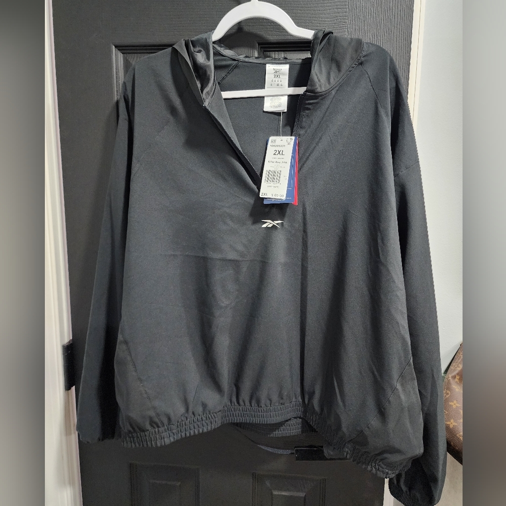 Reebok Black Quarter-Zip Jacket 2xl Nwt